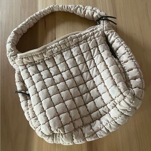 Free People Movement Quilted Carryall shoulder bag cream